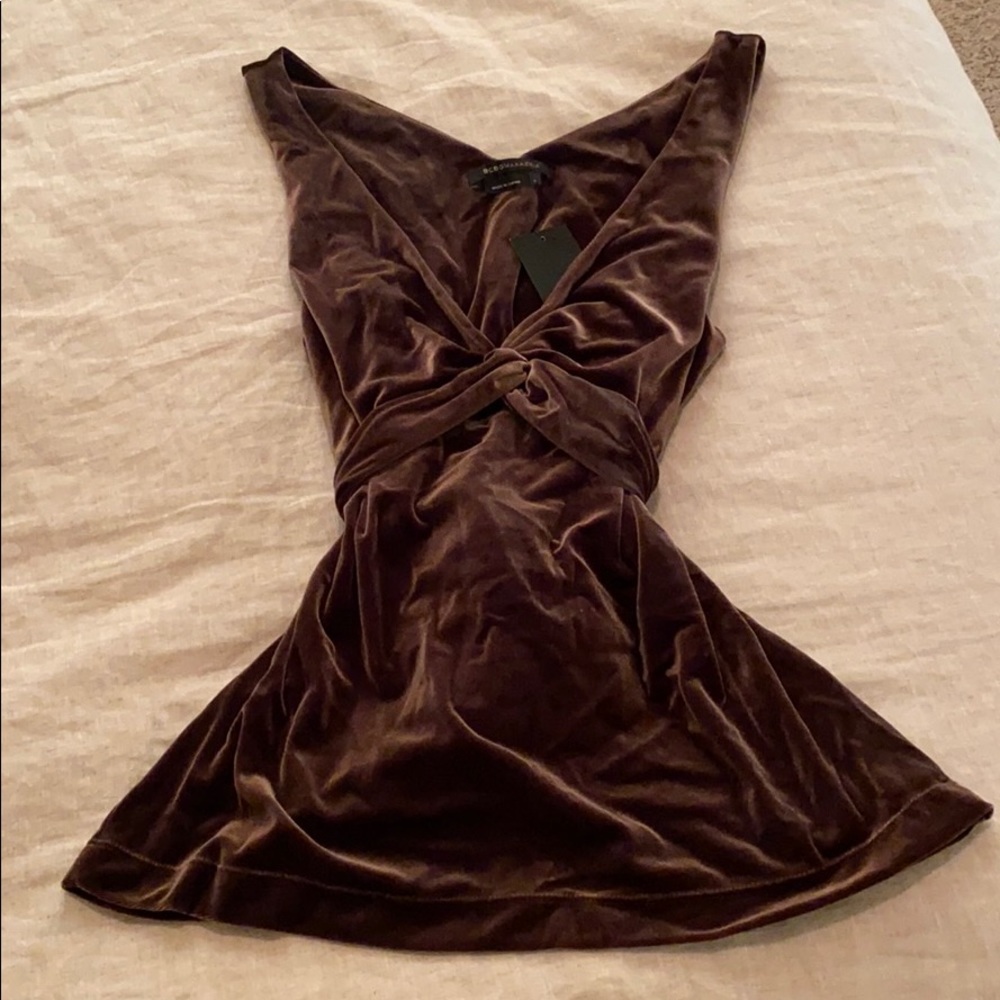 BCBG velvet top